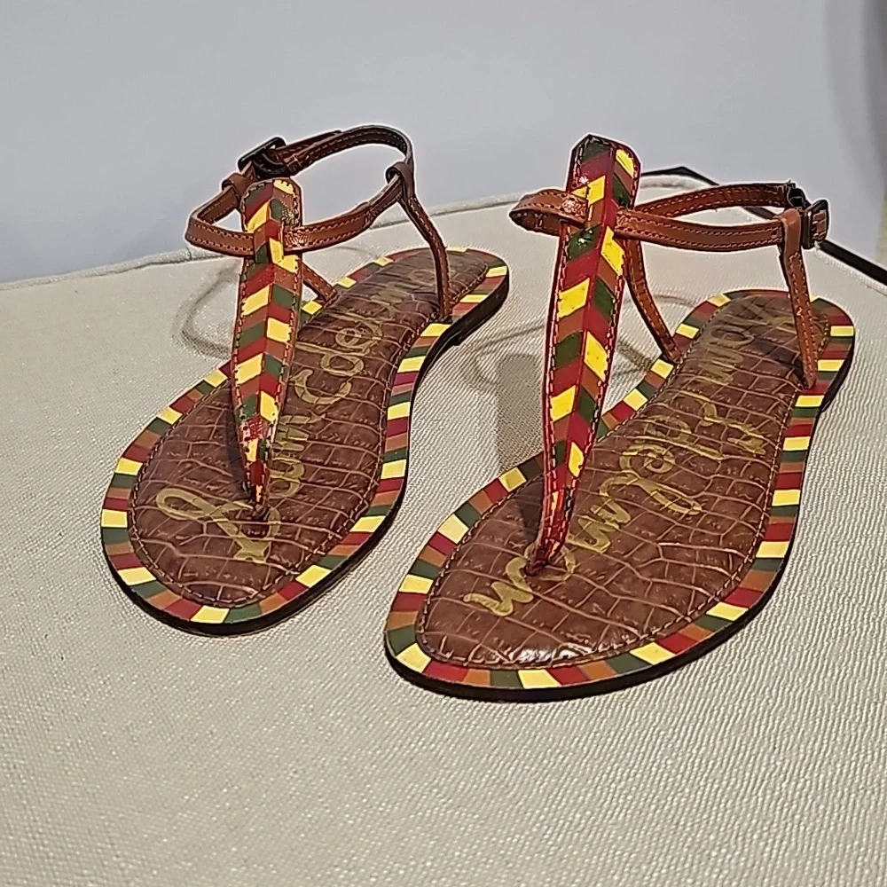 Sam Edelman Gigi 5 Leather Sandals - Picture 3 of 11